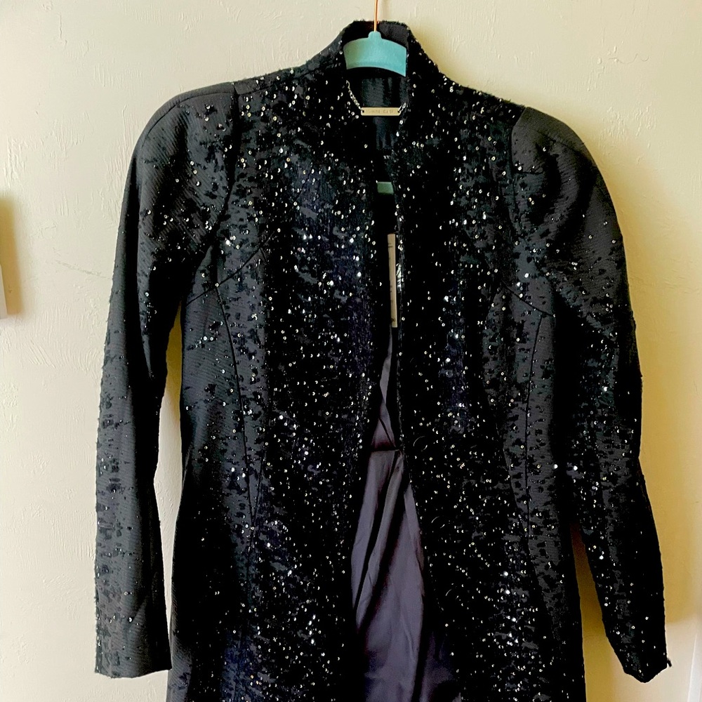 WHBM BLINGY coat/ jacket. With pockets new never work with rages.